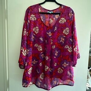 Sheer floral Old Navy Blouse
